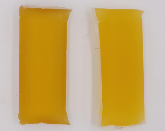 स्वच्छ उत्पादों बेबी डायपर के लिए पीला पारदर्शी ठोस गर्म पिघल चिपकने वाला; 0