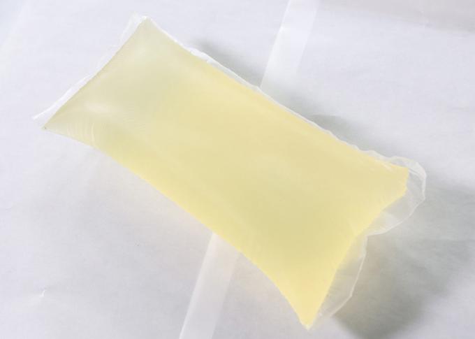 स्पष्ट पारदर्शी रंग और हल्के पीले रंग के साथ चिकित्सा गैर बुने हुए कपड़े के लिए सर्जिकल गाउन गर्म पिघल पीएसए 0